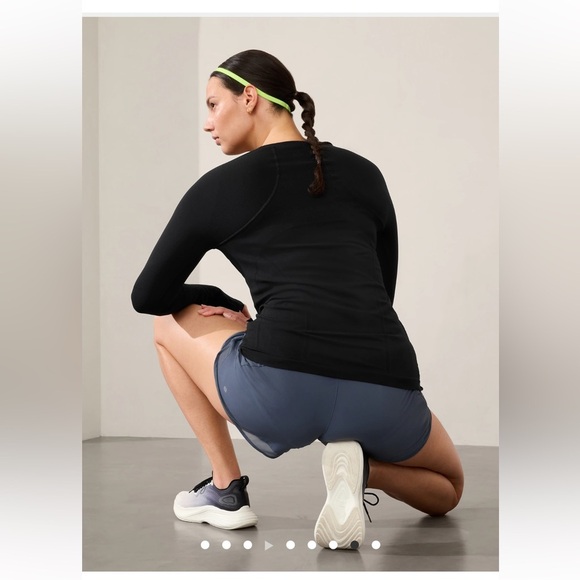 Athleta MOMENTUM SEAMLESS TOP Black XL - Picture 4 of 10